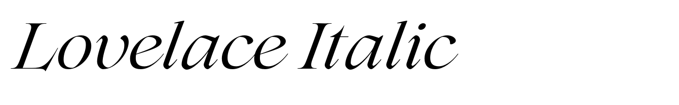 Lovelace Italic